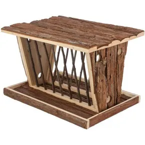 Krippe für Heu 40 x 22 x 30 cm, freistehend, Naturholz